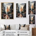 thumbnail image 4 of Designart "New York City The City That Never Sleeps I" Cityscapes Floater Framed Canvas Print, 4 of 7