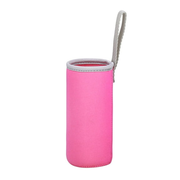 YIHONGMU Glass Water Bottle Insulated Sleeve 550ml Rosy