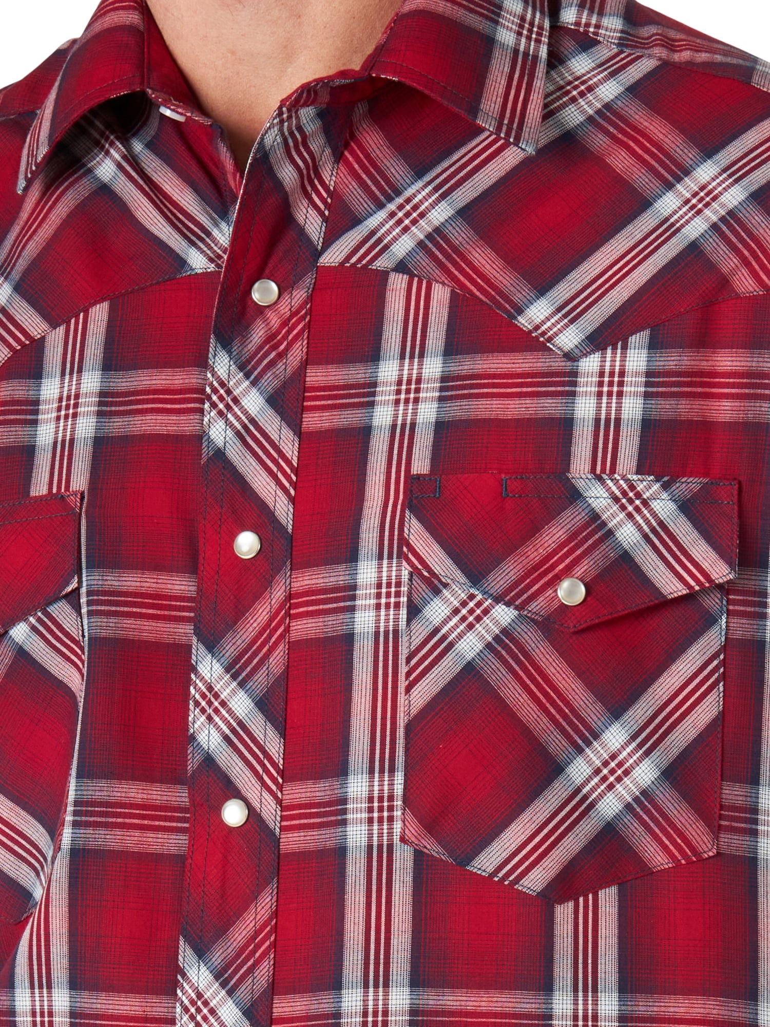 Wrangler Men's Long Sleeve Western Shirt