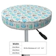 thumbnail image 4 of Round Bar Stool Seat Covers, Owl Elastic Round Chair Cover Stool Seat Slipcover Bar Stool Cushions Round Pad for 12-14 inch, 4 of 7