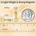 thumbnail image 4 of Cierres y cierres magnéticos para collares, cierre convertidor de pulsera chapado en oro y plata de 18 quilates, adecuado para collares, extensor de cadena, 4 of 4