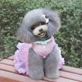 thumbnail image 2 of PEACNNG Dog Dress Princess Dresses for Dogs Wedding Party Dress Pink Flower Tutu Skirt with Bow for Your Little Puppy., 2 of 5