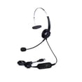 thumbnail image 1 of Single-Sided USB Corded Headset Call Center Monaural Headphone with Adjustable Microphone Mute Volume Control Button, 1 of 8