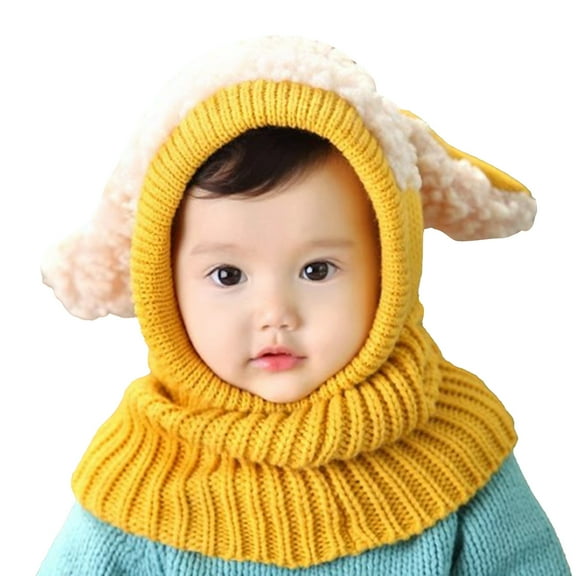 Scarf for Women Winter Scarf Baby Girls Boys Winter Hat Scarf Earflap Hood Scarves Caps
