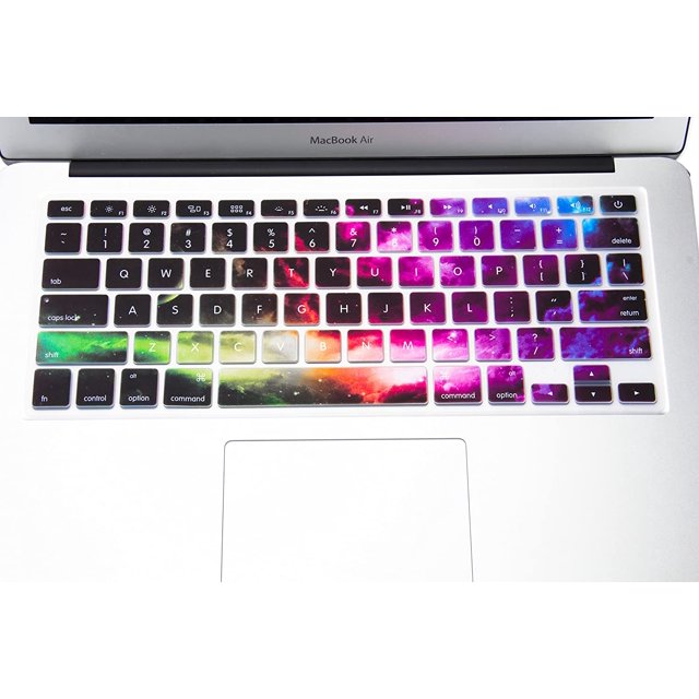 Cubierta de teclado de silicona para MacBook Air de 13 pulgadas (A1466 / A1369, lanzamiento 2010-2017) y MacBook Pro de 13/15 pulgadas (con o sin pantalla Retina, versión 2015 o anterior). Rojo Verde Edición de EE. UU.