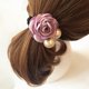 thumbnail image 5 of GOOHOCHY Coletero con cinta de satén y rosas para mujer (rosa), 5 of 6