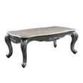 thumbnail image 5 of ACME Ariadne Rectangular Marble Top Wooden Coffee Table in Platinum Gray, 5 of 5
