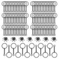 thumbnail image 2 of Kit de 360 anillos de llavero, anillos de llavero de 1 , incluye 90 anillos de llavero con cadena, 90 anillos alfileres, 2 of 7