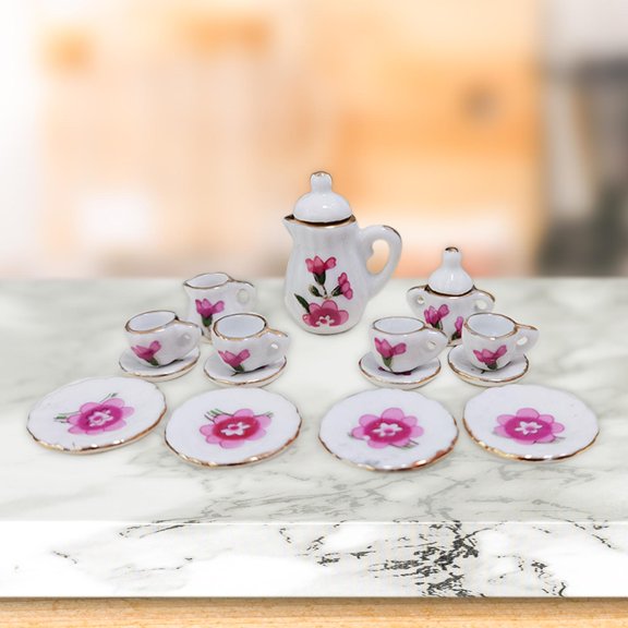 Taza de té en miniatura Hugo para Casa de muñecas a escala 1:12 Artículos de Comedor Accesorios de Comedor