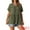 Army Green, variant on DARING DIVA Women's Babydoll Casual V Neck Short Sleeve Peplum Blouse XL Army Green