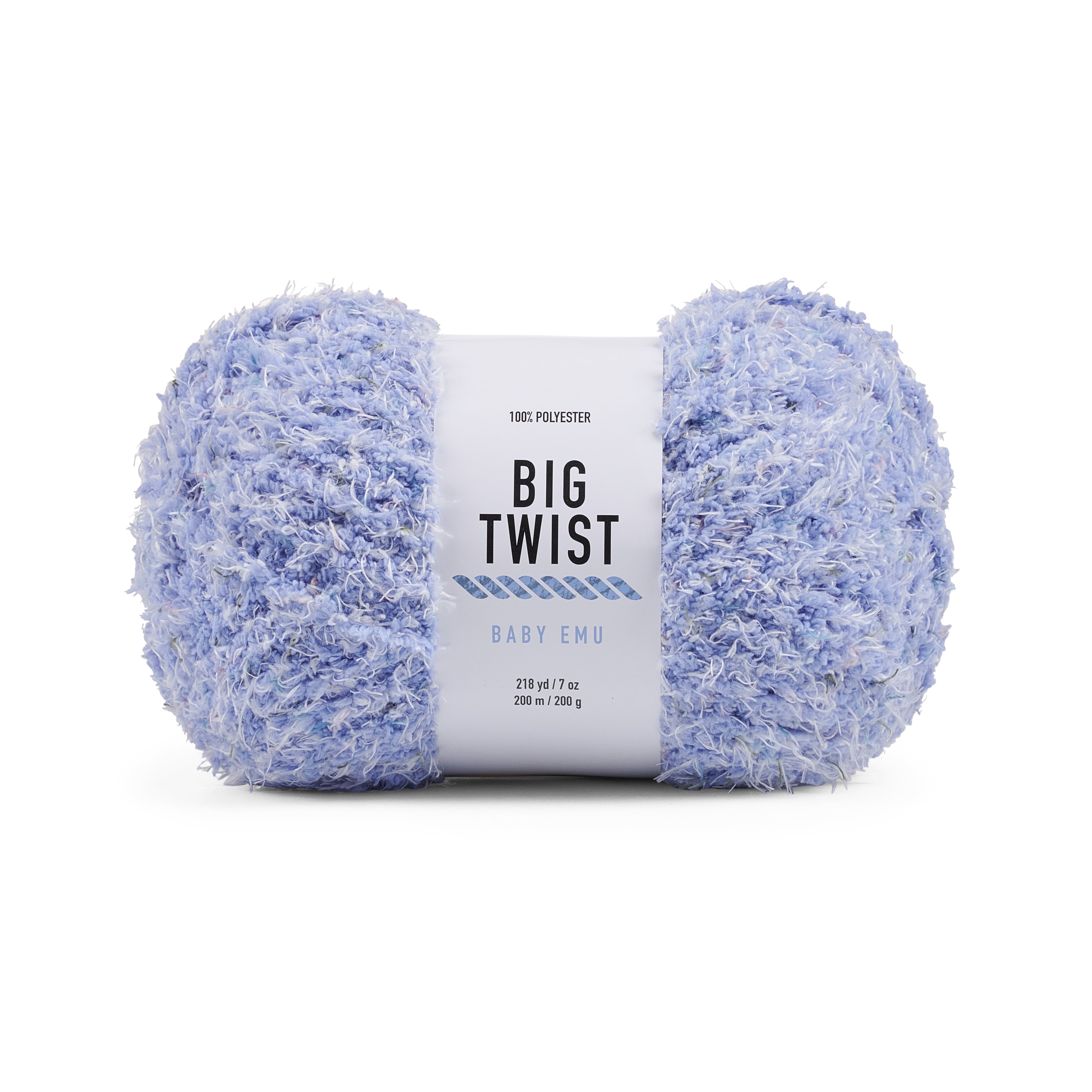 Big Twist Baby Emu 4 Pack Bulky Polyester Yarn, Baby Beluga, 218 yd, 7 oz
