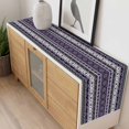 thumbnail image 6 of Purple Black Boho Table Runner Vintage Tribal Striped Southwestern Tablerunners 18 x 72 Inch, Table Decorations Tabletop Scarf for Summer Gathering Holiday Farmhouse Kitchen Dining Decor, 6 of 8