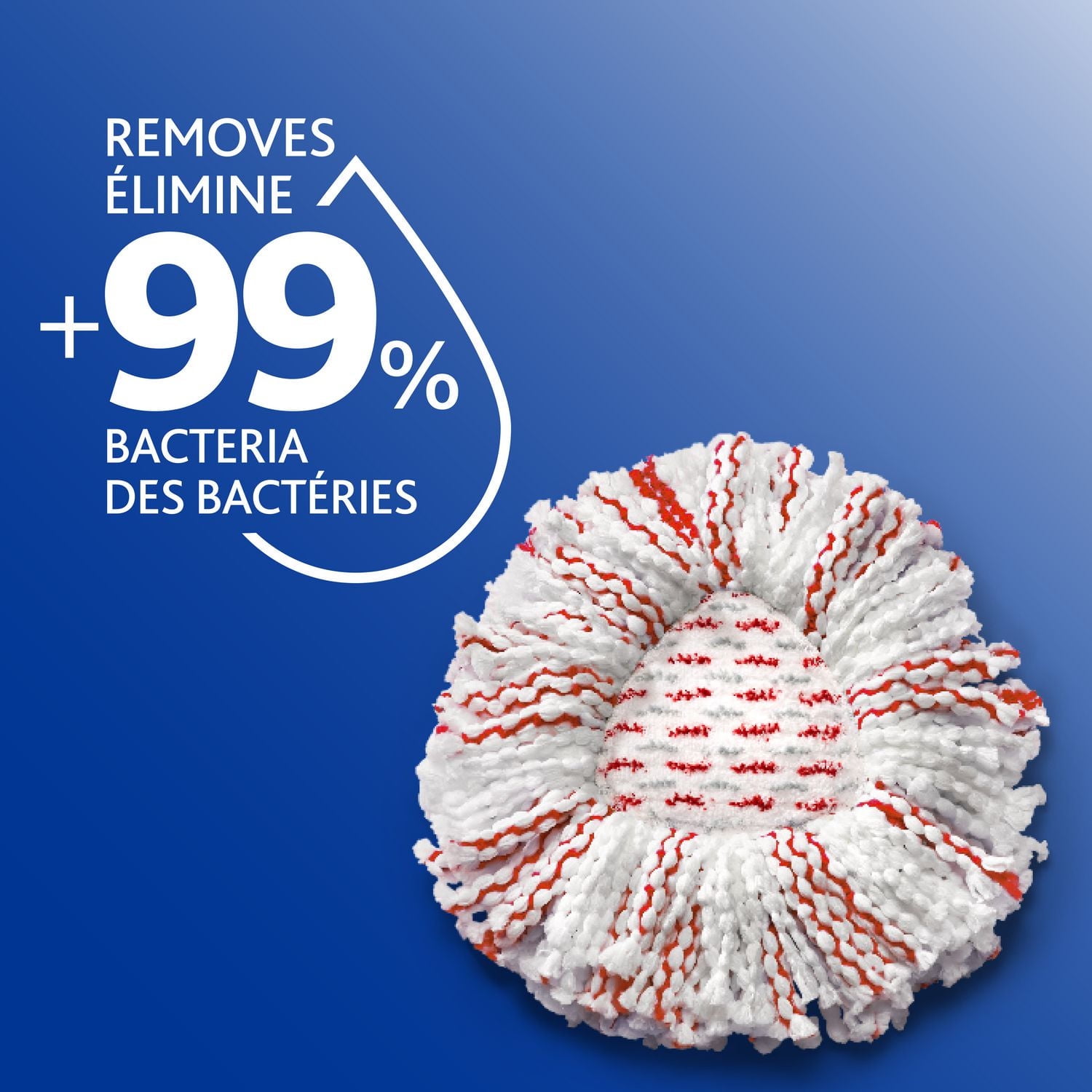 EasyWring Deep Clean Mop Head Replacement, Machine-Washable Refill (6 Pack)