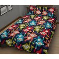 thumbnail image 2 of Juego de cama edredón con estampado de monos de colores, 2 of 5