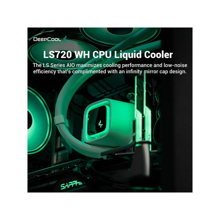 Cooling System DeepCool LS720 RGB Black - Photos, Technical
