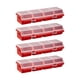 thumbnail image 2 of Organizador de tornillos de 4 compartimentos, separador, cajas, estuches para tornillos. Rojo, 2 of 9
