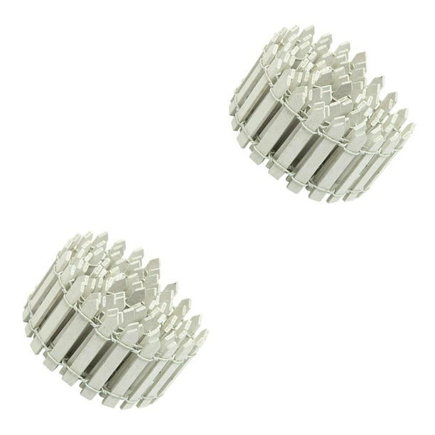 Toystoory Adorno de valla de madera en miniatura Barrera de paisaje de jardín Blanco 100x3cm Blanco 100 x 3 cm 2Conjunto