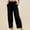 Black, variant on SBYOJLPB Women's Solid Wide Leg Sweatpants Elastic Waisted Pants Casual Trousers with Pockets