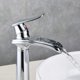 thumbnail image 4 of Chrome Basin Faucet Bathroom Waterfall Mixer Taps (High), 4 of 5
