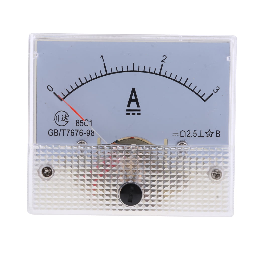 0-50mA White Baoblaze Various DC Analog Amp Meter Ammeter Current Panel Directly Connect Milliammeter 0-1mA to 0-20A Measuring Range Select 