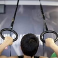 thumbnail image 4 of Gymnastic Gym Ring Hoop Exercise Rings Pull Up Fitness Workout Pull Up Dip Bar 2.8cm Strap, 4 of 8