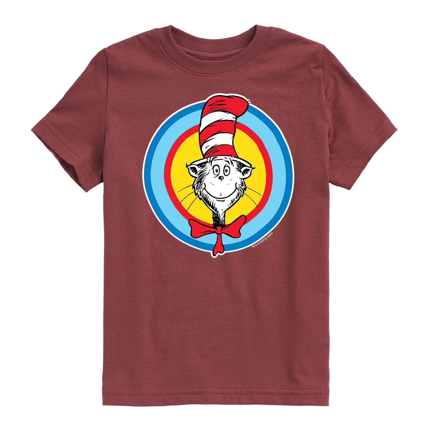 Dr. Seuss Cat In Hat Smile Toddler And Youth Short Sleeve Graphic T