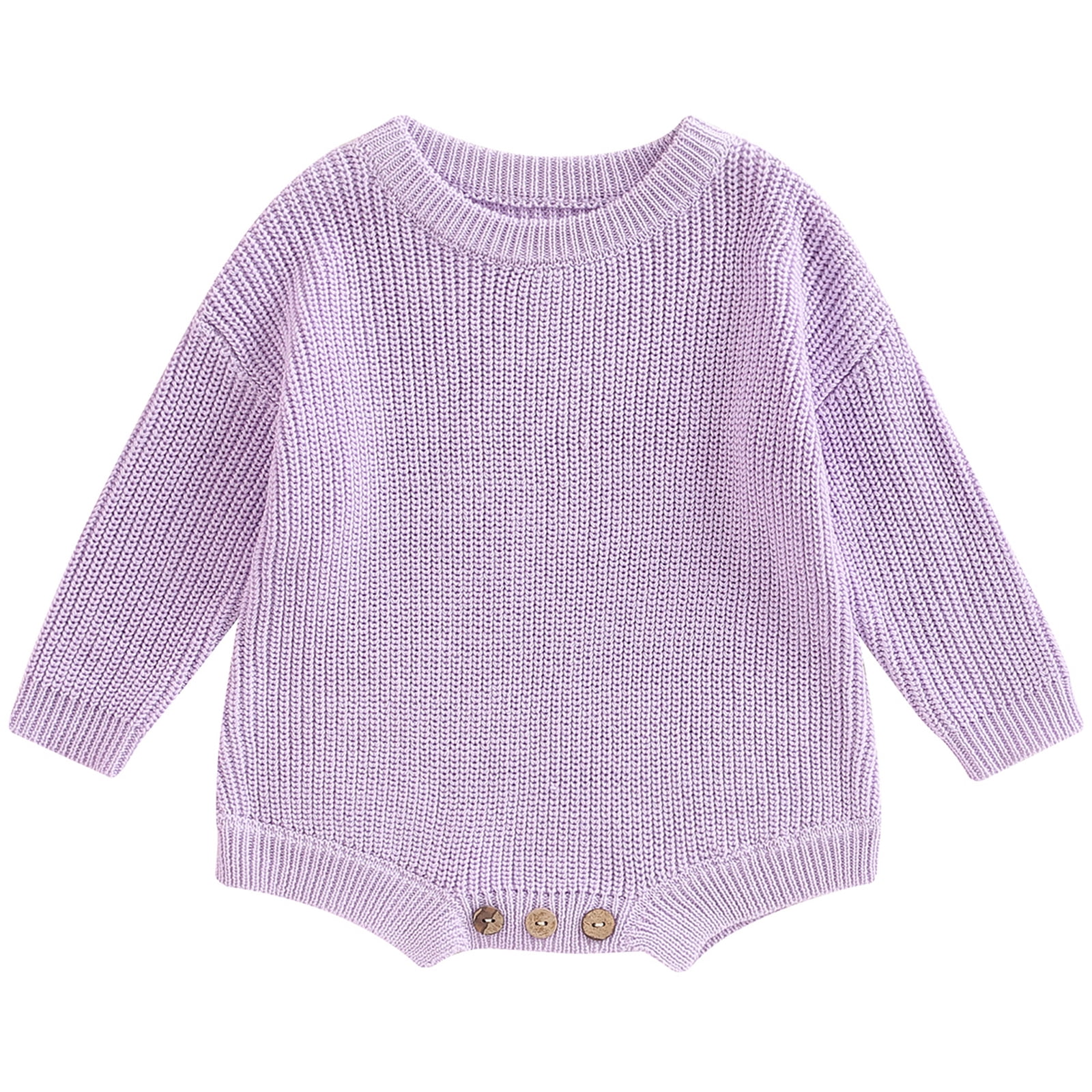 JYYYBF Newborn Baby Boy Girl Sweater Oversized Romper Warm Crewneck