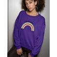thumbnail image 2 of Follow The Rainbows Retro  Sweatshirt Women -Image by Shutterstock, Female 5X-Large, 2 of 4