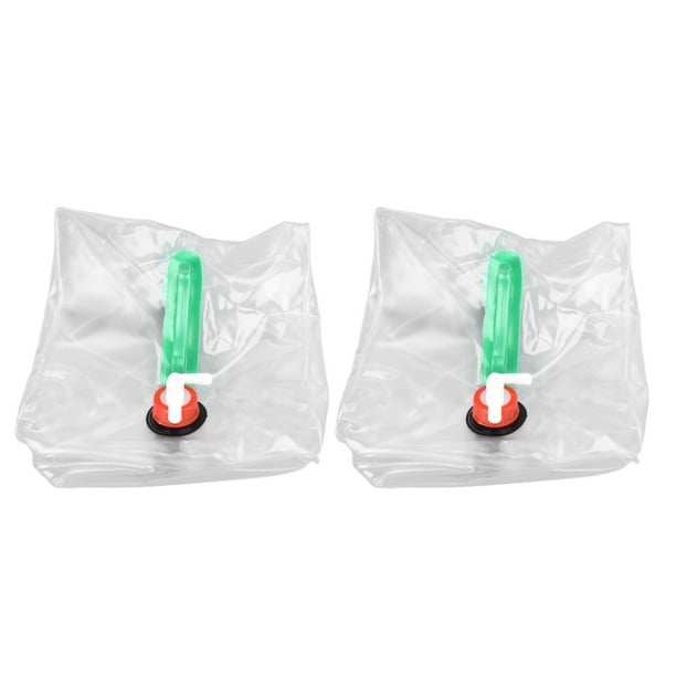 Contenedor de agua, 2 piezas 20L Bolsa de almacenamiento de agua plegable Cubo de agua Uso conveniente Jadeshay A