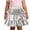 Silver, variant on Big Girls Metallic Layered Skirt High Waisted Carnival Party Skirt, Sizes 10-12