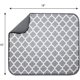 thumbnail image 2 of Alfombrilla de secado de platos de microfibra absorbente y reversible para cocina, 16 pulgadas x 18 pulgadas, enrejado blanco (497401), 2 of 5
