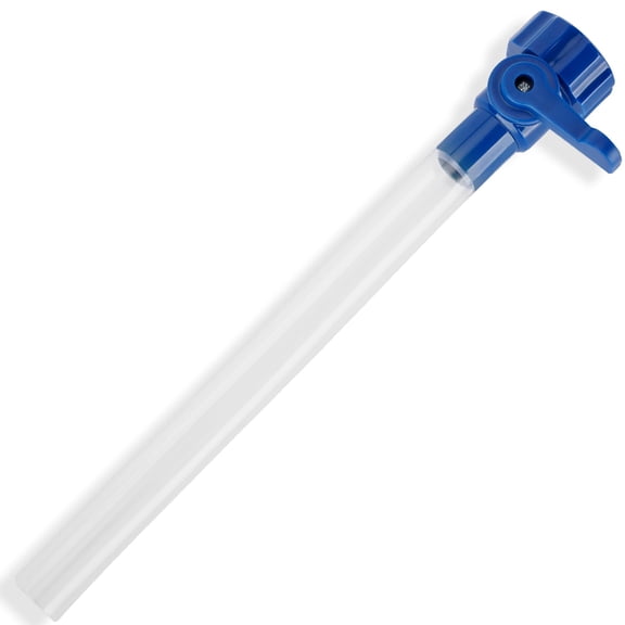 RVGUARD RV Water Tank Filler with Shutoff Valve, Fill Your Water Tank Quickly, RV Fresh Water Fill Adapter Fits Standard Drinking Water Hoses, Features 5/8" Tube (Ships in Blue or Green Randomly)