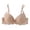 Khaki, variant on Lace Bra for Womens Thin Ultra-Soft Comfy High Support Wireless Bras Full Coverage Push Up Bras Padded Underwear (White, 75B)