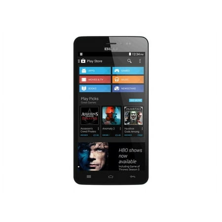 BLU Studio 5.0 C D536u 4 GB Smartphone, 5" LCD FWVGA 480 x 854, 512 MB RAM, Android 4.4.2 KitKat, 3G, White