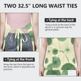 thumbnail image 6 of Green Tie Dye Fan Pattern Apron-Garden Aprons for Women with Pockets-Cotton Linen Waterproof Kitchen Cooking Gardening Aprons Adjustable for Kitchen,Cooking,BBQ and Salon 33x27 Inch, 6 of 7