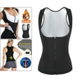 thumbnail image 4 of Sweat Body Shaper Zipper Vest Sports Workout White_S M, 4 of 8