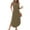 Khaki, variant on SMihono Fashion Summer Sundress for Women 2025 Maxi Casual Loose Beach Dress V Neck Sleeveless Flowy Hem Dresses with Pockets Green XXL