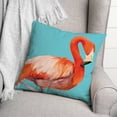 thumbnail image 3 of Creative Products Watercolor Flamingo on Blue 20x20 Indoor / Outdoor Pillow, 3 of 3