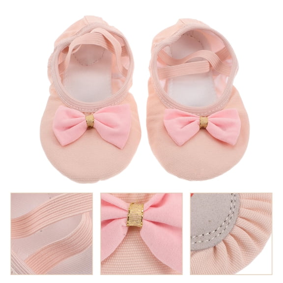 AURARMLET toddler ballet flats 1 Pair Pink Soft Sole for Girls Ballet Shoe Dance Practice