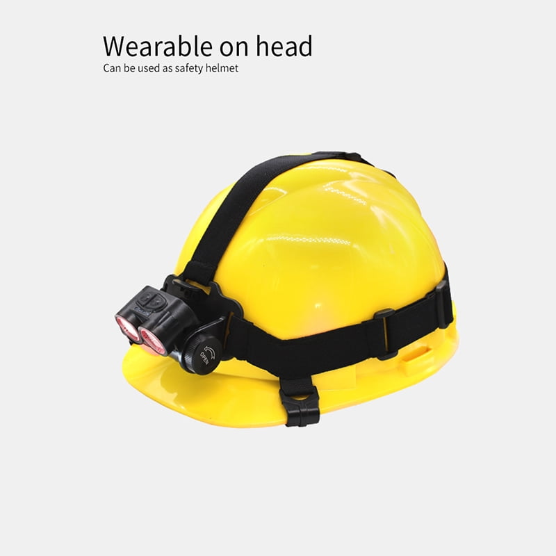 Mijomi Headlamp EXH80 Double LED Head Lamp 500 Lumens Rechargeable Head Light Explosion-proof Headlamp Anti-Explosion ExibIICT4Gb headlight 45°Adjustable Lighting IP66 Waterproof headlight
