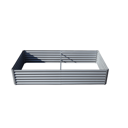8x4x1.5FT Galvanized Raised Garden Bed-Metal Planter Box for Vegetables & Flowers