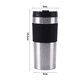 thumbnail image 2 of Termo Para Café Con Prensa Francesa 450ml Portátil Xtellar Plateado, 2 of 3