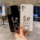thumbnail image 4 of Note11s Luxury Rabbit Holder Case On For Xiaomi Redmi Note 11 Pro 4g 5g 10s 11s 9 10 9s 8 7 Plating Silicone Stand Cover 10c 9c, 4 of 5