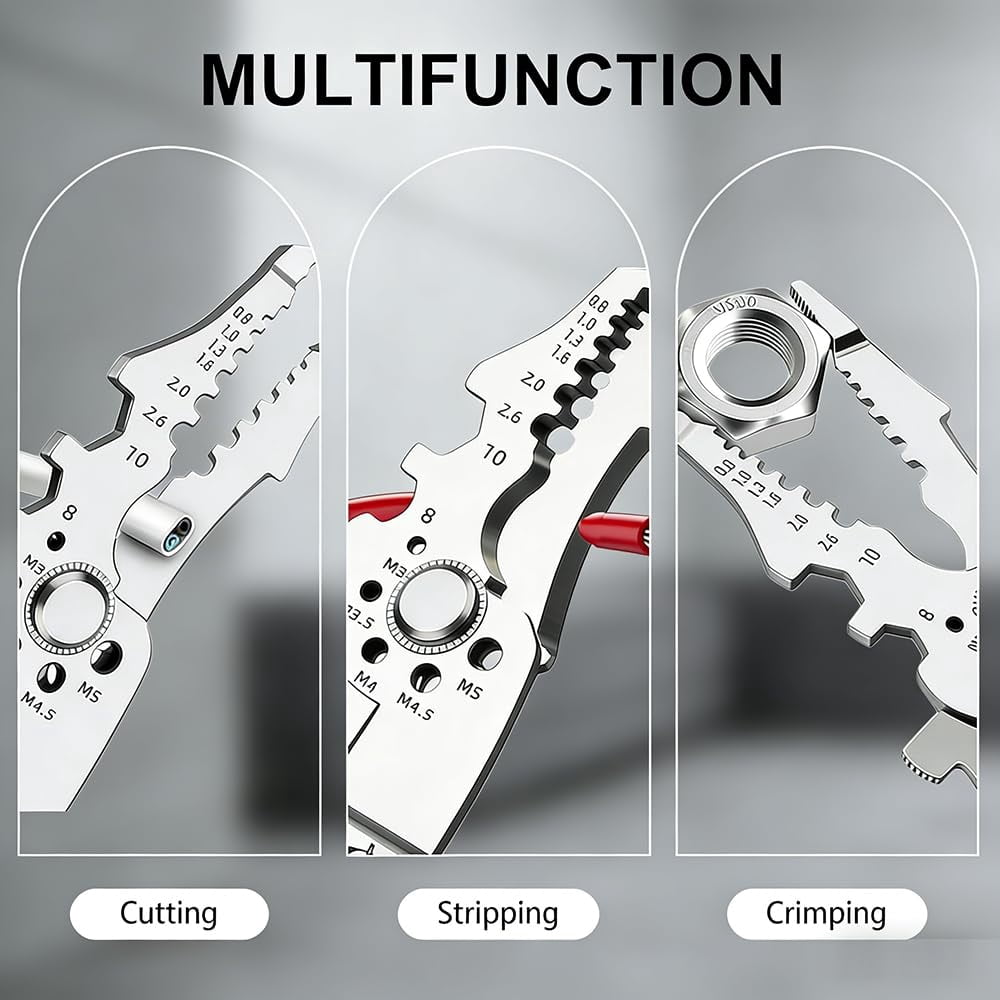 Universal Quick Lever Electrical Wire Connectors (24-12 Awg), 2026 New Lever Wire Connectors Kit with Wire Stripper, Electrical Wire Butt Splice Inline Terminals for Home Electrical DIY