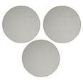 thumbnail image 1 of Furnish My Place Abstract Contemporary Striped Pattern Modern Plush Two Tone High Low Pattern Rug Carpet, Pet-Friendly Carpet, Made in USA - Iconic Beige, 18" Round - Set of 3, 1 of 5