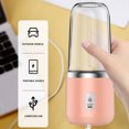 thumbnail image 1 of Batería de Cocina Exprimidor eléctrico portátil de 300ml con carga USB para el hogarlicuadora pequeña de limón y naranja Ndcxsfigh Libre de BPA, 1 of 7