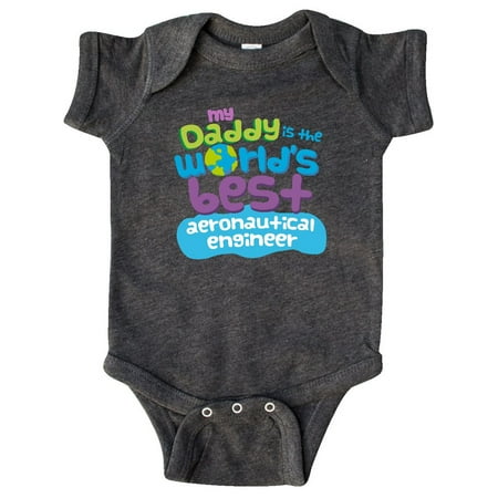 

Inktastic My Daddy is the Worlds Best Aeronautical Engineer Gift Baby Boy or Baby Girl Bodysuit