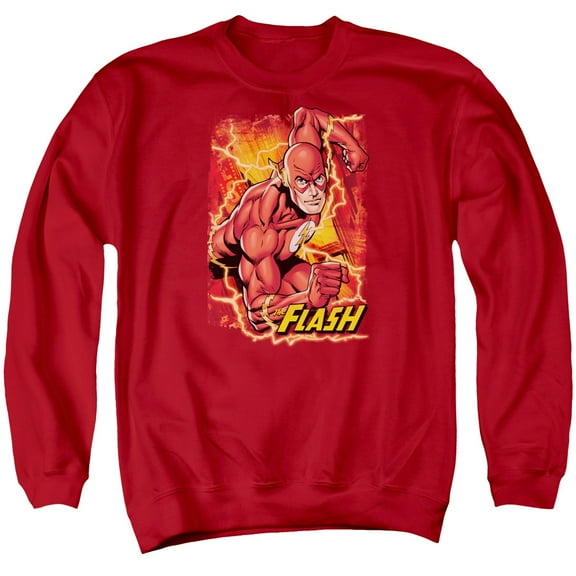 Jla - Flash Lightning - Crewneck Sweatshirt - Small