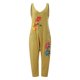 thumbnail image 3 of Gibobby Pantalones cortos Estampado Boho Playsuit Bolsillo V Mujer Casual Cuello Mono Mujer Mono(Amarillo， XXXL), 3 of 5