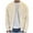 Beige, variant on Winter Knitted Jackets for Men Peacock Velvet Solid Knit Round Neck Cardigan Relaxed Zipper Sweater Coat Beige XXXXL